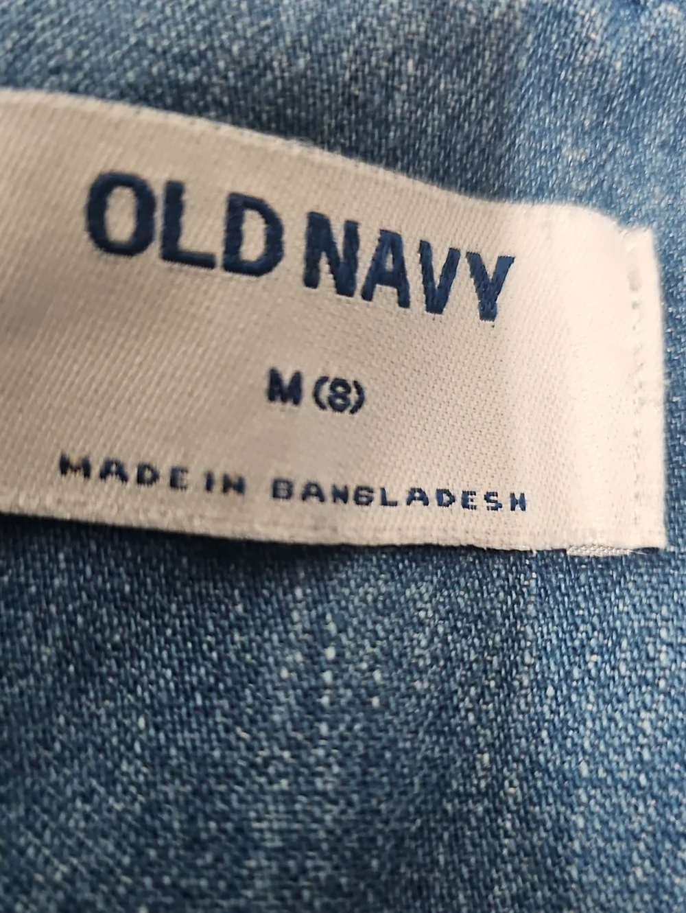 Old Navy Medium Blue Denim Shirt Dress